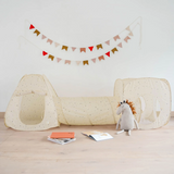 3 Sprouts CPPTAL Ensemble de jeu tente et tunnel 3-en-1 - Terrazzo beige - 3 Sprouts vendu par Veille sur toi
