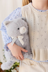 Snuggle Bunnies SB-174484 Plush - Moon the Kitty - Soft Grey - Snuggle Bunnies vendu par Veille sur toi