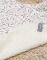 Baluchon ⚜ 53141801 Bavoir de coton doublé en ratine - Feuillages doux - Bambino par Baluchon vendu par Veille sur toi