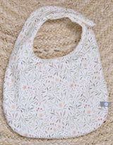 Baluchon ⚜ 53141801 Bavoir de coton doublé en ratine - Feuillages doux - Bambino par Baluchon vendu par Veille sur toi