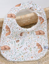 Baluchon ⚜ 53141802 Bavoir de coton doublé en ratine - Animaux de la forêt - Bambino par Baluchon vendu par Veille sur toi