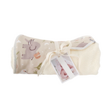 Baluchon ⚜ BAM-5315-T-2008 Sortie de bain pour bébé - Lapins et fleurs - Bambino par Baluchon vendu par Veille sur toi