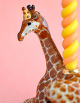 Camp Hollow SURCT0043 Porte-bougie en porcelaine - Cake Topper - Girafe - Camp Hollow vendu par Veille sur toi