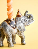 Camp Hollow SURCT0044 Porte-bougie en porcelaine - Cake Topper - Éléphant - Camp Hollow vendu par Veille sur toi