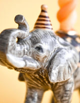 Camp Hollow SURCT0044 Porte-bougie en porcelaine - Cake Topper - Éléphant - Camp Hollow vendu par Veille sur toi