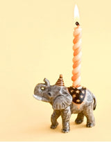 Camp Hollow SURCT0044 Porte-bougie en porcelaine - Cake Topper - Éléphant - Camp Hollow vendu par Veille sur toi