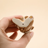 Camp Hollow SURCT0056 Porte-bougie en porcelaine - Altesse lièvre - Camp Hollow vendu par Veille sur toi