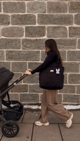 Dans le sac â Quilted-Convertible-Backpack-Black Sac Ă dos matelassĂ© convertible - Noir - Dans le sac vendu par Veille sur toi