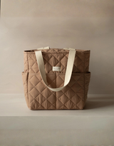Dans le sac ⚜ Quilted-Convertible-Backpack-Tan Sac à dos matelassé convertible - Tan - Dans le sac vendu par Veille sur toi