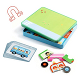 Djeco DJ03074 Jeu magnétique Inzebox - Véhicules - Djeco vendu par Veille sur toi