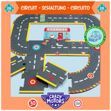 Djeco DJ05498 Casse-tĂȘte circuit gĂ©ant Crazy Motors - Djeco vendu par Veille sur toi