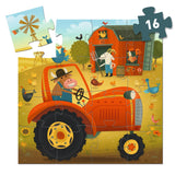 Djeco DJ07275 Casse-tête Silhouette - Tracteur - Djeco vendu par Veille sur toi