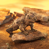 Folkmanis 3225 Marionnette - Lézard cornu - Folkmanis vendu par Veille sur toi