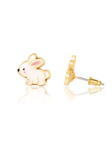 Girl Nation GN-J534S02 Boucles d'oreilles en émail - Lapin Brillant - Girl Nation vendu par Veille sur toi