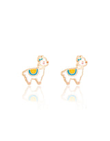 Girl Nation GN-J543S08 Boucles d'oreilles en émail - Lama - Girl Nation vendu par Veille sur toi