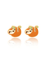 Girl Nation GN-J544S Boucles d'oreilles en émail - Paresseux - Girl Nation vendu par Veille sur toi
