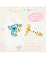 Girl Nation GN-J545s Boucles d'oreilles en émail - Koala - Girl Nation vendu par Veille sur toi
