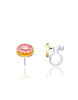 Girl Nation GN-J561s05C Boucles d'oreilles à clip en émail - Beigne rose - Girl Nation vendu par Veille sur toi