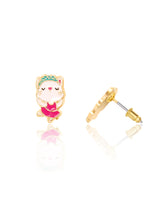 Girl Nation GN-J571S03 Boucles d'oreilles en émail - Chat Ballerine - Girl Nation vendu par Veille sur toi