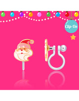 Girl Nation GN-JX511sc Boucles d'oreilles à clip en émail - Joyeux Père Noël - Girl Nation vendu par Veille sur toi