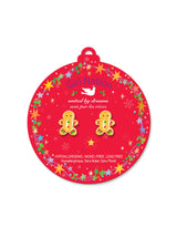 Girl Nation GN-JX517s Boucles d'oreilles en émail - Bonhomme de pain d'épices - Girl Nation vendu par Veille sur toi