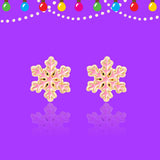 Girl Nation GN-JX519s Boucles d'oreilles en émail - La magie du flocon de neige - Girl Nation vendu par Veille sur toi
