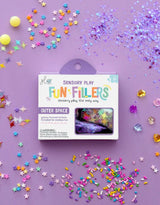 Glo Pals GP-FF-OUTERSPACE Ensemble sensoriel pour bocal de jeux sensoriels - Fun Fillers - Glo Pals L'espace vendu par Veille sur toi