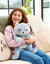 Hugimals HUG007CA Peluche lourde et apaisante - Frankie le chat - Hugimals vendu par Veille sur toi