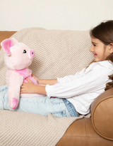 Hugimals HUG013PI Peluche lourde et apaisante - Harper le cochon - Hugimals vendu par Veille sur toi