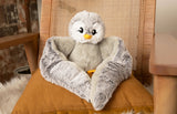 Hugimals HUG039PG-PB Peluche lestée enveloppante Hugaround - Pax le pingouin - Hugimals vendu par Veille sur toi