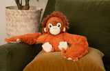 Hugimals HUG041OR-PB Peluche lestée enveloppante Hugaround - Ollie l'orang-outan - Hugimals vendu par Veille sur toi