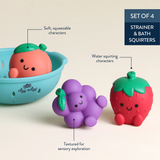 Itzy Ritzy 456501753 Jouets de bain Splash Pals™ - Fruits - Itzy Ritzy vendu par Veille sur toi
