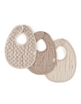 Itzy Ritzy 807151718 Trio de bavoirs de mousseline de coton - Itzy Bibs™ - Itzy Ritzy Check yes! vendu par Veille sur toi