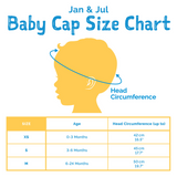 Jan & Jul HBN-BES-M Bonnet pour bébé en coton - Rayures beige - Jan & Jul vendu par Veille sur toi