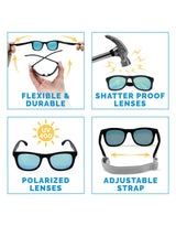 Jan & Jul Lunette de Soleil Polarisée Urban pour Enfant - Noir Aurore - Jan & Jul vendu par Veille sur toi