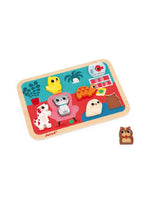 Janod J07122 Casse tête en bois chunky - Les animaux domestiques - 7 pièces - Janod vendu par Veille sur toi