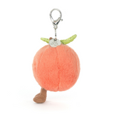 Jellycat APEACH4BC Breloque de sac - Pêche Amuseables - Jellycat vendu par Veille sur toi