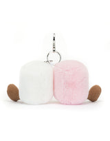 Jellycat APM4BC Breloque de sac - Guimauves roses et blanches Amuseables Pair of marshmallows bag charm - Jellycat vendu par Veille sur toi