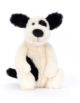 Jellycat BASS6BCP Peluche - Chien Bashful Noir & Crème - Black & Cream Puppy - Jellycat Petit vendu par Veille sur toi