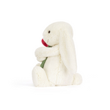 Jellycat BB6ROSE Peluche - Lapin avec rose - Jellycat vendu par Veille sur toi