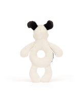 Jellycat BRR4BCP Peluche - Hochet chien noir et crème bashful - Jellycat vendu par Veille sur toi