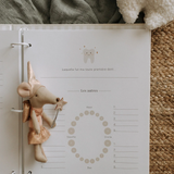 Le petit tableau noir ⚜ LivreBébé-Grège Livre de bébé - Grège - Le petit tableau noir vendu par Veille sur toi