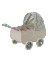 Maileg 11-5103-00 Duo poussette et bébé souris - Menthe - Maileg vendu par Veille sur toi
