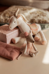 Maileg 17-3105-00 Petite soeur souris Ballerine avec pompom - Rose - Maileg vendu par Veille sur toi