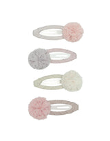 Mimi & Lula 15200075 Barrette clip pour cheveux - Ensemble de 4 - Mimi & Lula Pom pom en tulle vendu par Veille sur toi