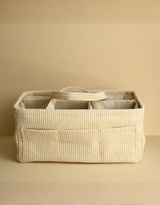 Minika ⚜ DiaperCaddy-Cream Panier organisateur de couches - Crème - Minika vendu par Veille sur toi