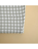 Minika ⚜ HousseMatelasLanger-VichySauge Housse pour matelas à langer - Minika Vichy sauge vendu par Veille sur toi