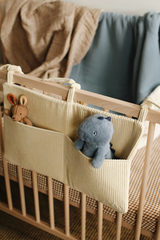 Minika ⚜ PochetteRangement-Creme Pochette de rangement pour lit de bébé - Crème - Minika vendu par Veille sur toi