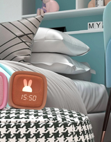 MOB BILLY-CHOC-03 Réveille-matin et veilleuse - Billy Clock Chocolat - MOB vendu par Veille sur toi