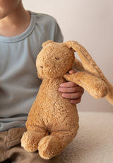Moonie KCA2 Peluche Sonore en Coton Biologique avec Veilleuse 2.0 - Lapin Cappuccino - Moonie vendu par Veille sur toi